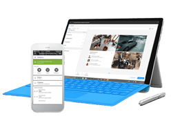 MAXPRO® Cloud Laptop- und Smartphone Ansicht